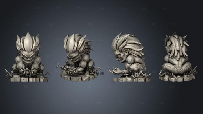 Messias Chibi Blanka stl model for CNC