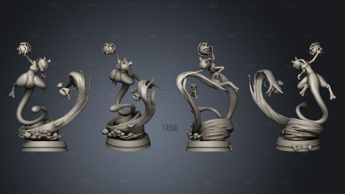 Mewtwo 3d stl модель для ЧПУ