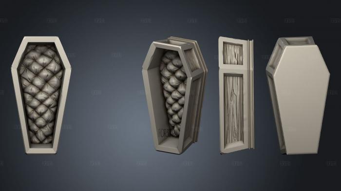 Midnight Curse Castel Props Coffin stl model for CNC