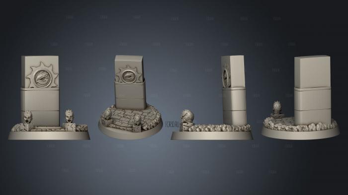 monolith alien base stl model for CNC