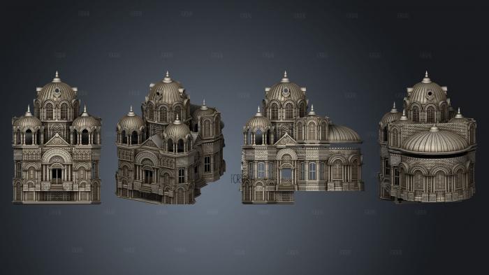 Palace of Aristo stl model for CNC