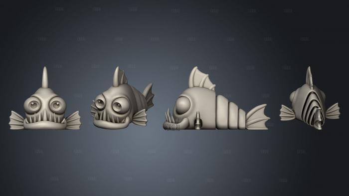 piranha fish 3d stl модель для ЧПУ