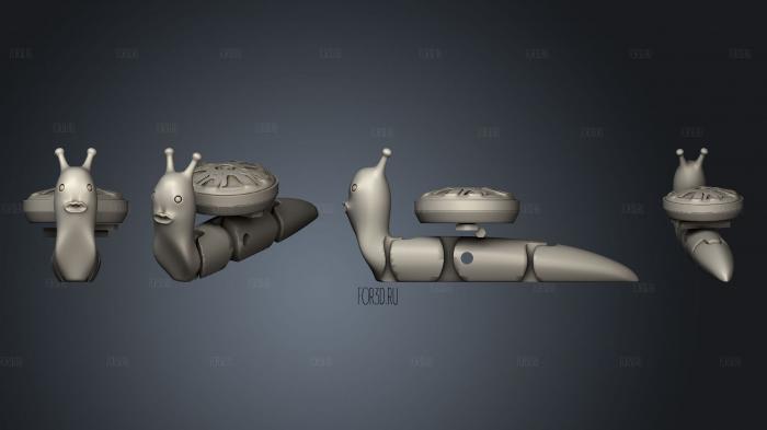 running snail wheels stl model for CNC