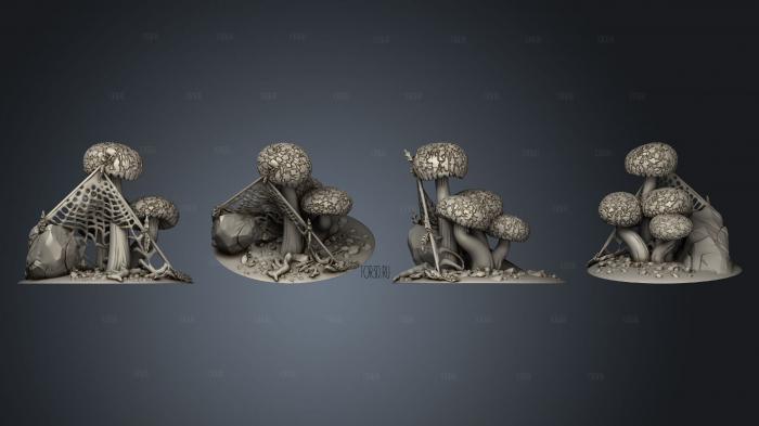 senary mushroom 3d stl модель для ЧПУ