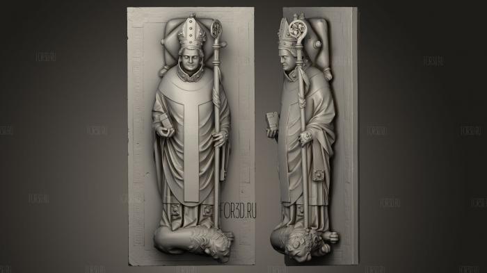 The sarcophagus of Bishop Preczlaw of Pogarell stl model for CNC