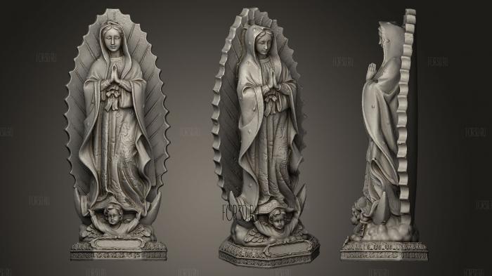 [Notre Dame de Guadalupe stl model for CNC