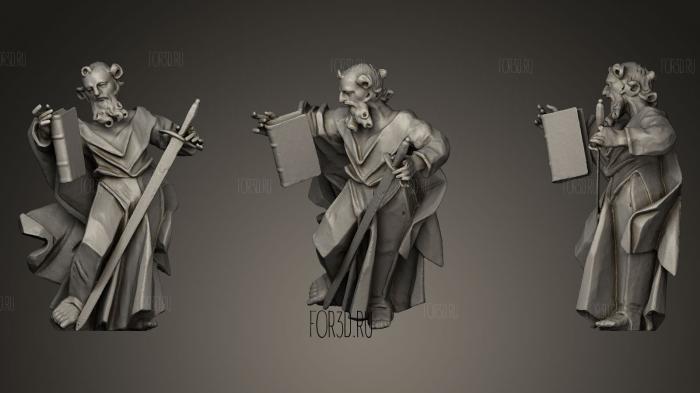 [Paul the Apostle Unknown sculptor stl model for CNC