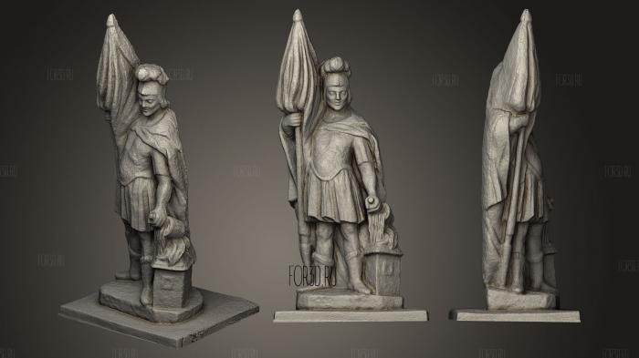 [Sculpture of StFlorian stl model for CNC