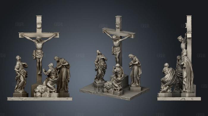 Crucifixion 2 stl model for CNC