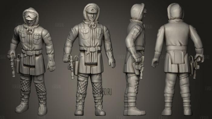 Han Solo Hoth Outfit stl model for CNC