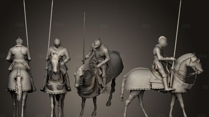 Armor for Man and Horse 3 3d stl модель для ЧПУ