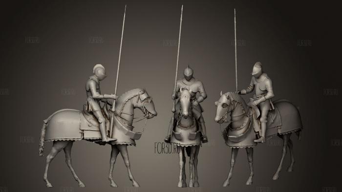 Armor for Man and Horse stl model for CNC