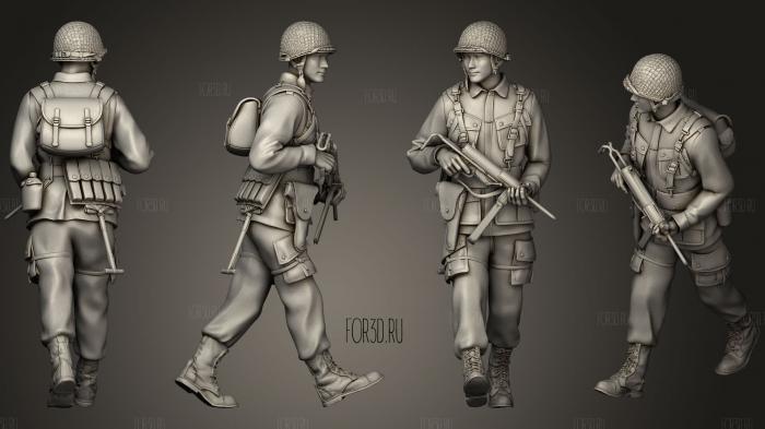 American soldiers 2 1 stl model for CNC