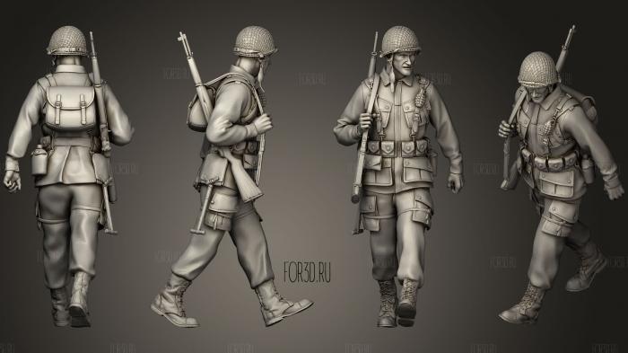 American soldiers 2 2 stl model for CNC