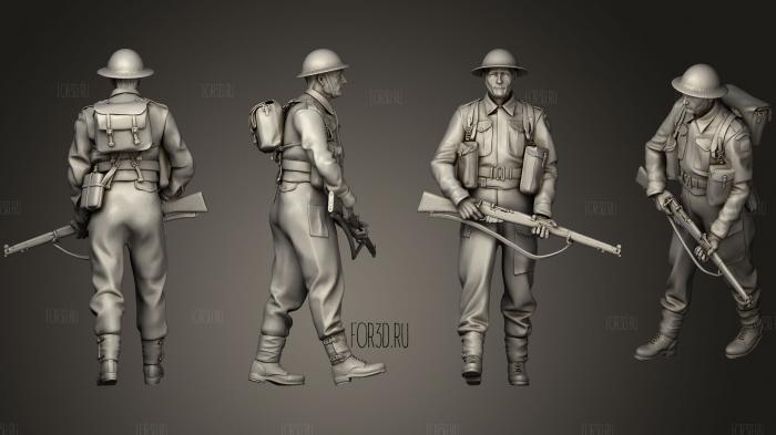 British soldiers 215 1 stl model for CNC