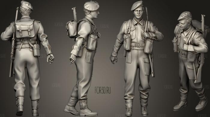 British soldiers 215 4 stl model for CNC