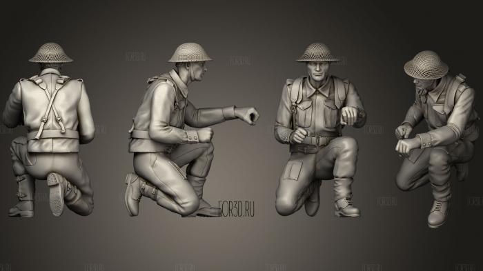 British soldiers ARTILLERY 2 2 stl model for CNC