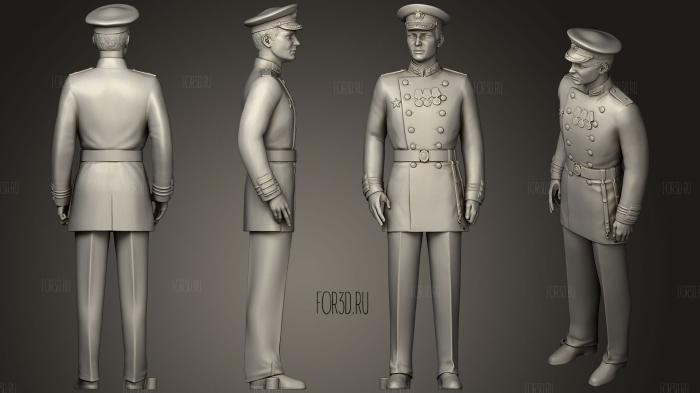 Man in military uniform 0116 9 3d stl модель для ЧПУ