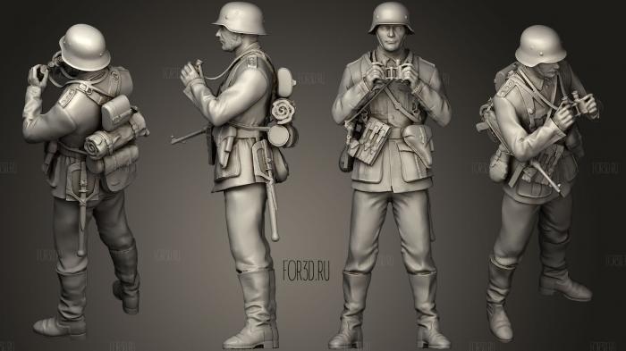 Soldiers for Flak 7 stl model for CNC