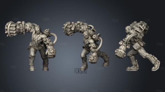 Armourer Male Human stl model for CNC