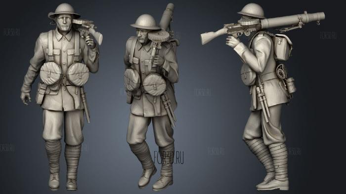 Британские солдаты первой мировой войны 1 3 3d stl модель для ЧПУ