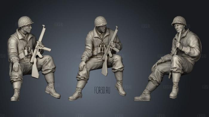 Company of heroes INFANTRY stl model for CNC