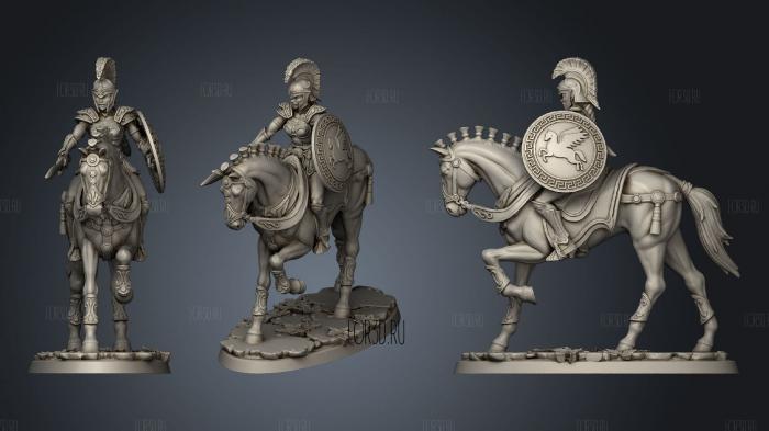 Daughters of athena cavalry stl model for CNC