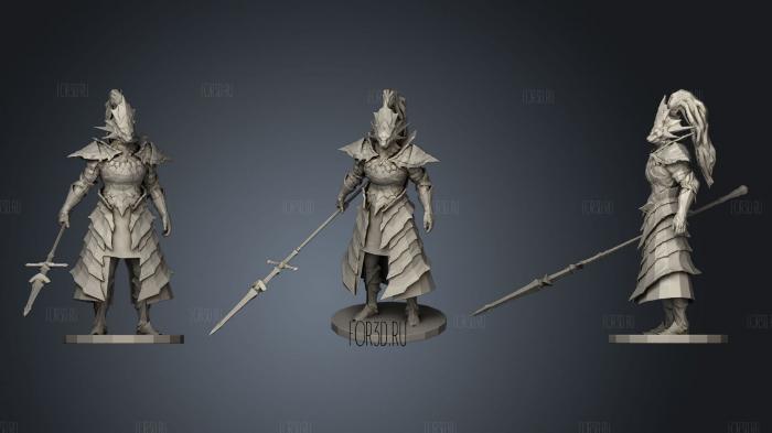 Dragon Slayer Ornstein Dark Souls stl model for CNC