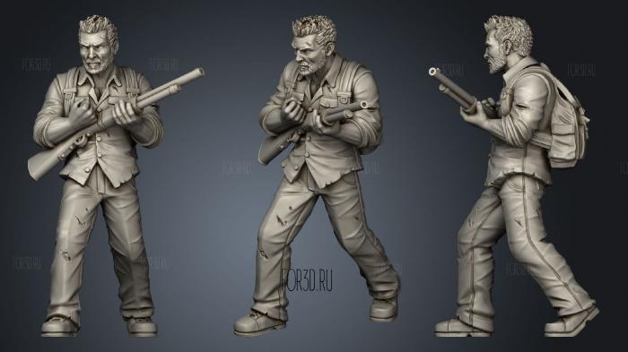 Father From Wasteland stl model for CNC