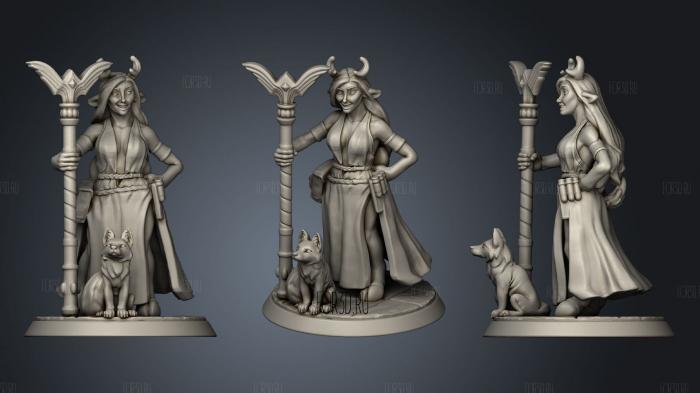 Faun cleric stl model for CNC