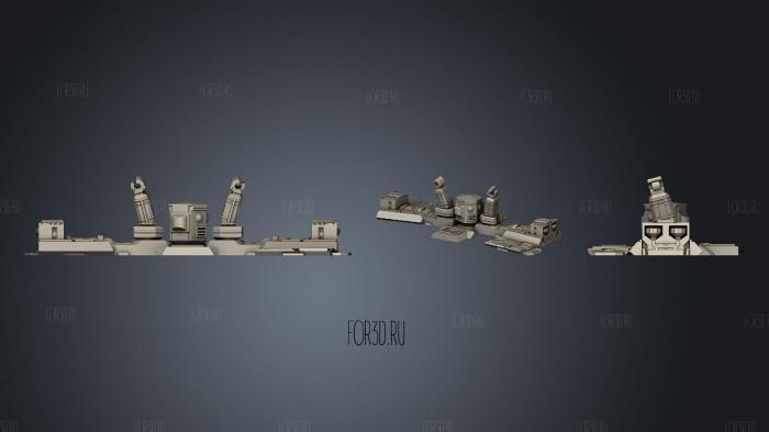Foldable Robot MM stl model for CNC