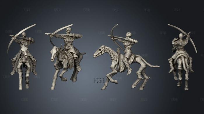 MU Horse Archers 01 stl model for CNC