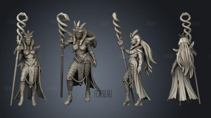 Mummy Lord mummy queen archer 3d stl модель для ЧПУ