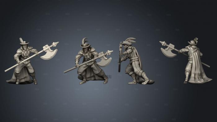 Musketeer Halberd 3d stl модель для ЧПУ