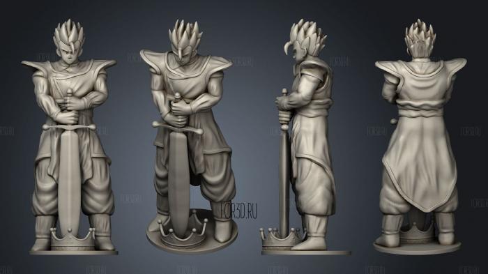 mystic gohan chess piece 3d stl модель для ЧПУ