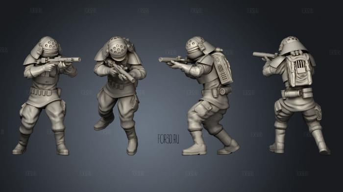 Naval Troopers stl model for CNC