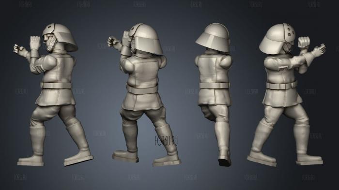Navy Crew Corpse stl model for CNC