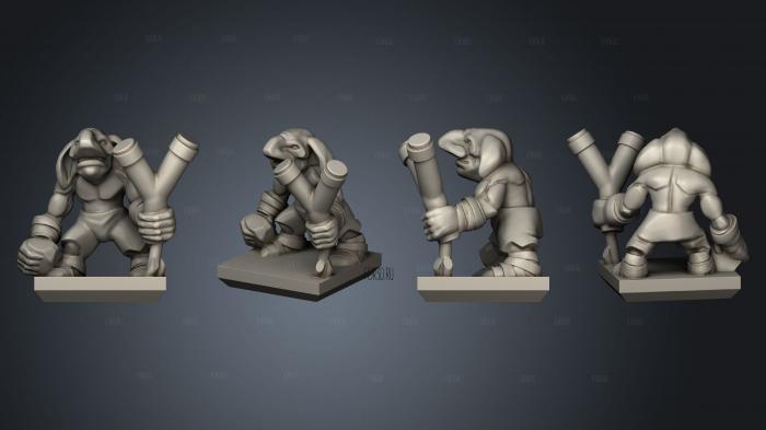 Ogre Gnoblar 03 stl model for CNC