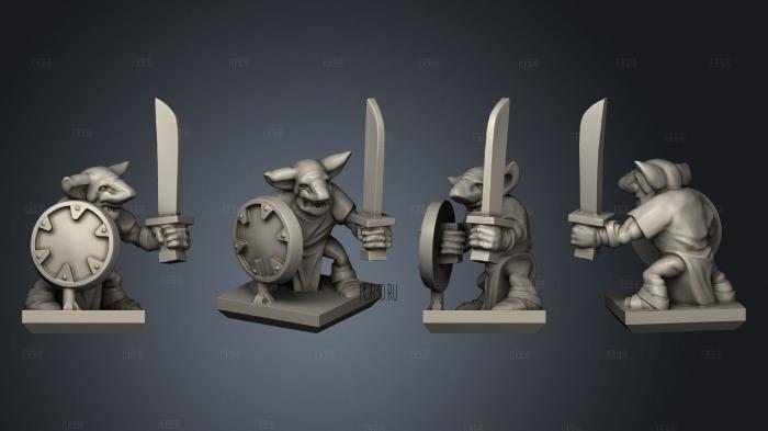 Ogre Gnoblar 07 stl model for CNC