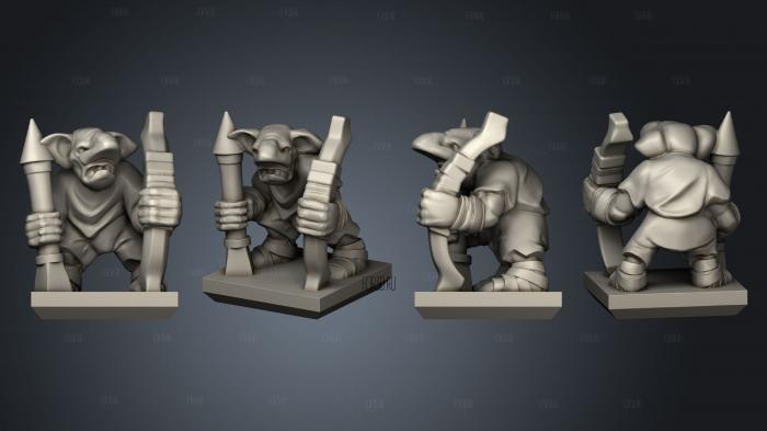 Ogre Gnoblar 09 stl model for CNC