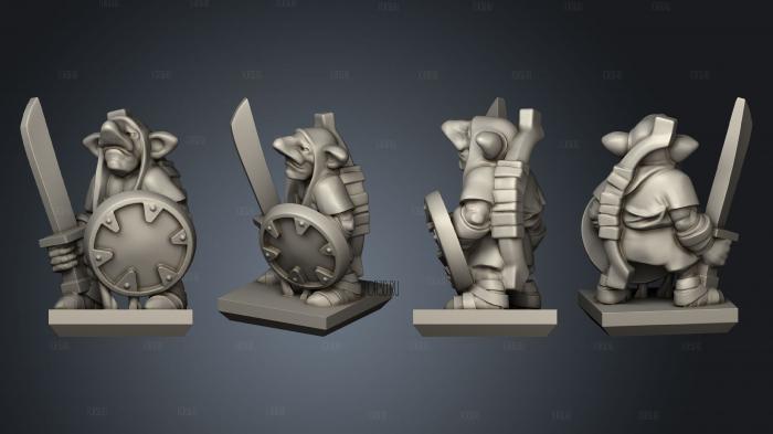 Ogre Gnoblar 11 stl model for CNC