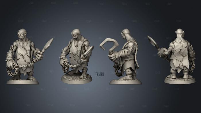 Ogre Hook Swain stl model for CNC