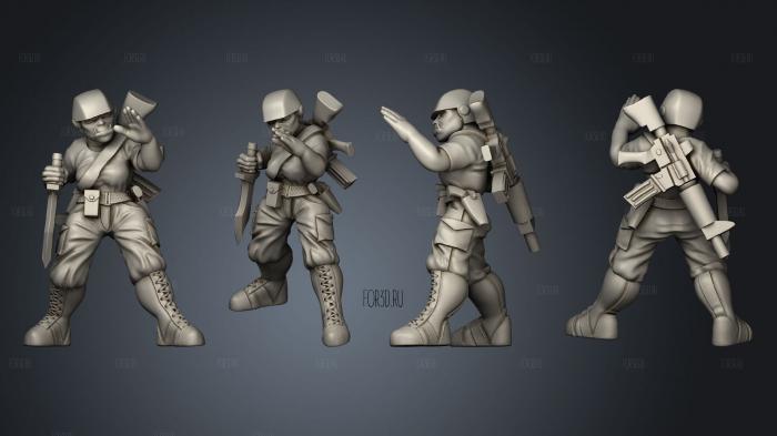 Orc Female Soldier stl model for CNC