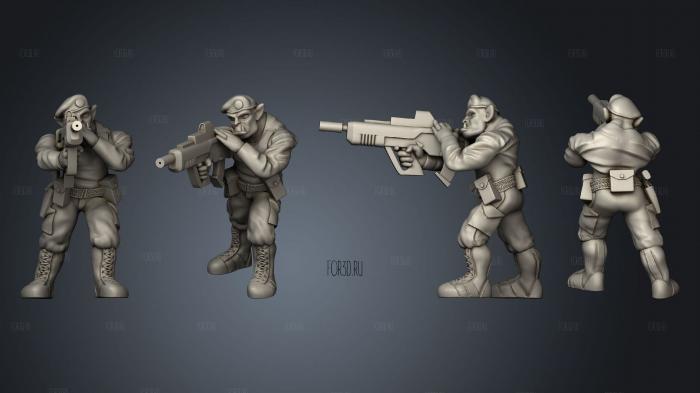 Orc Male Soldier stl model for CNC