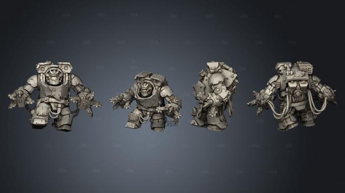 Orcs in Buster Armours 01 stl model for CNC