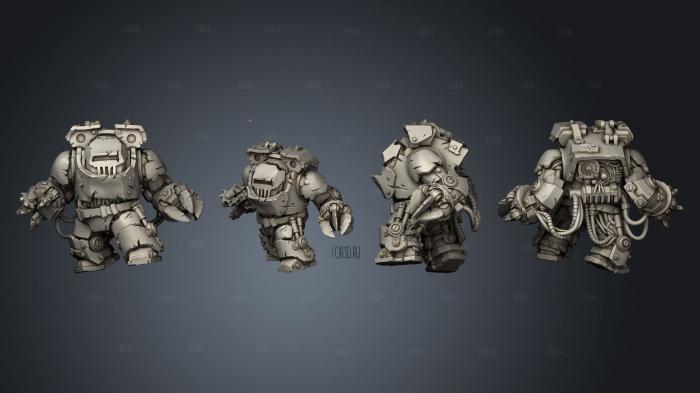 Orcs in Buster Armours 02 stl model for CNC