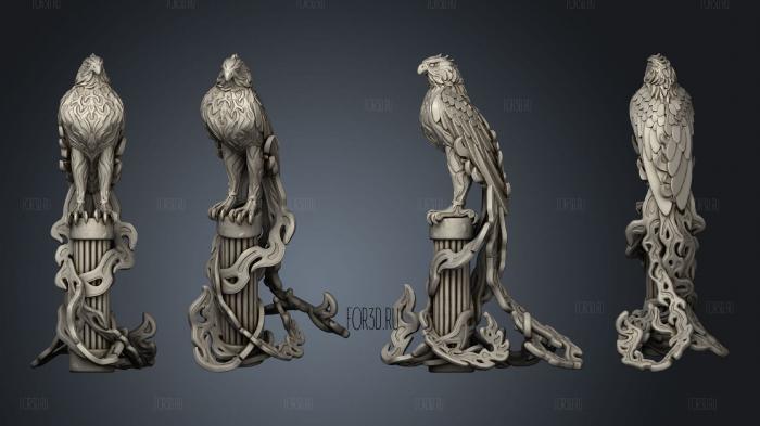 Phoenix Pillar Large stl model for CNC