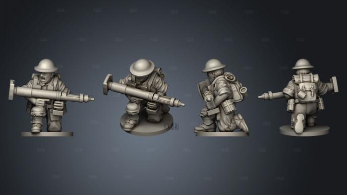 PIAT GUNNER 3d stl модель для ЧПУ