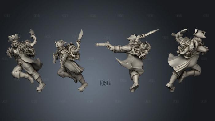 Pirate 02 Human Female v 2 3d stl модель для ЧПУ