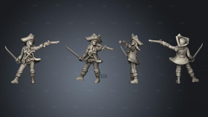 Pirate Anne Bonny 01 stl model for CNC